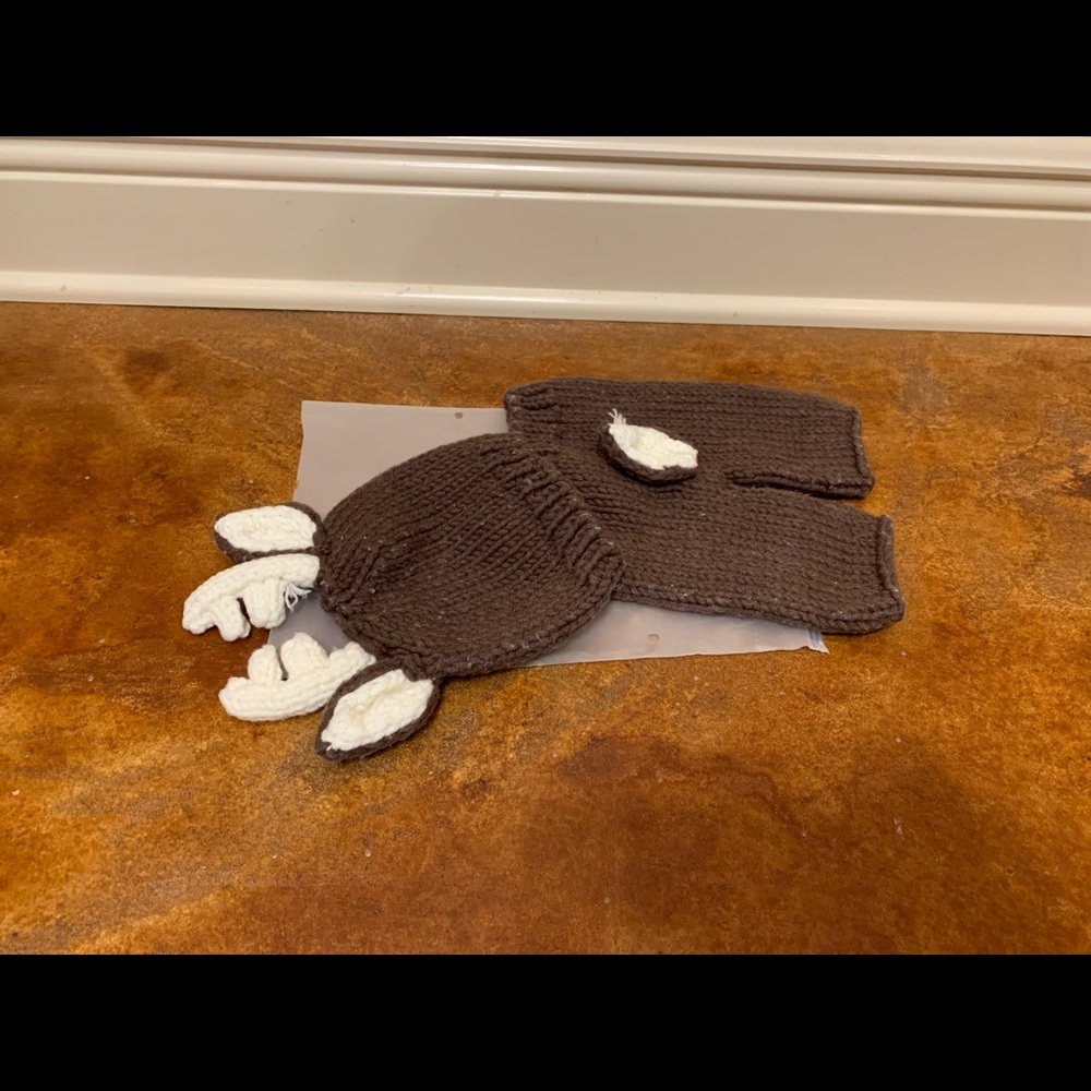 Infant deer photo outfit